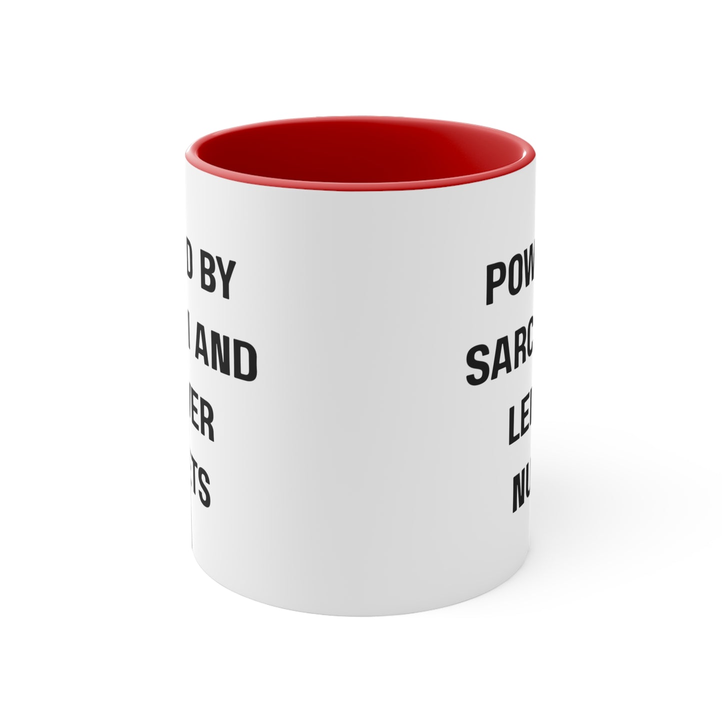 Powered by Sarcasm and Leftover Chicken Nuggets Mug – Funny Mom Life Coffee Cup, Coffee Lovers Gift, Funny Quote Mug, Humor Coffee Cup, Unique Office Decor, Gift for Him/Her