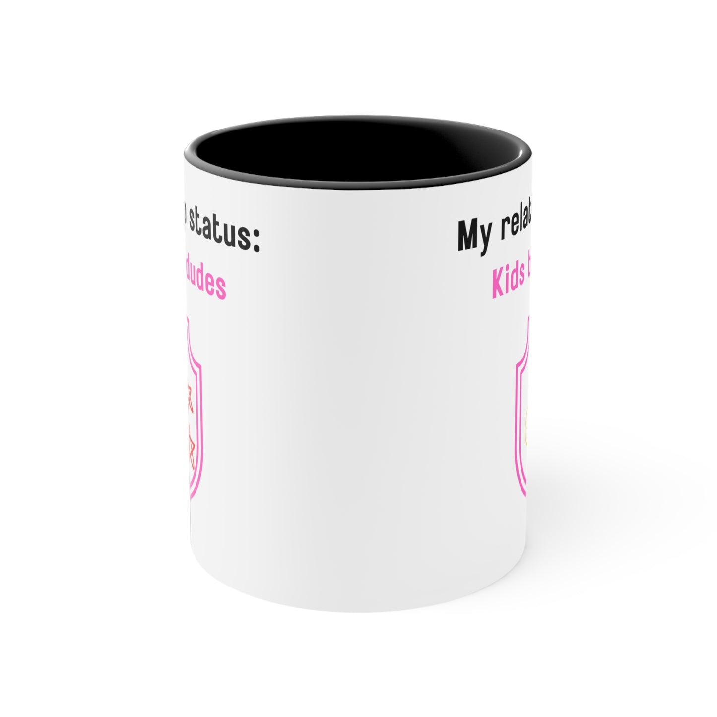 My Relationship Status: Kids Before Dudes Mug – Funny Single Mom Coffee Cup, Fun Gift for Moms, Mother's Day, Parenting Humor, Unique Kitchen Decor