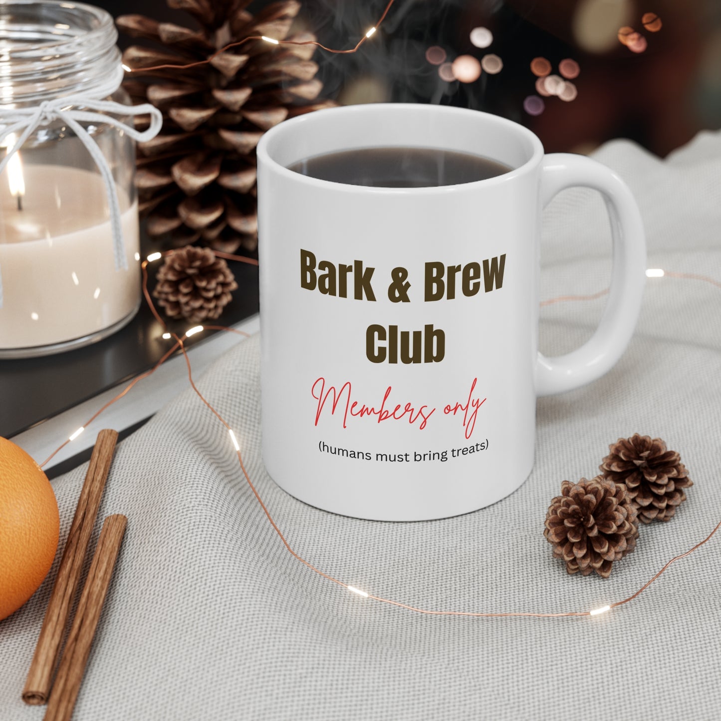 Bark & Brew Club Ceramic Coffee Mug