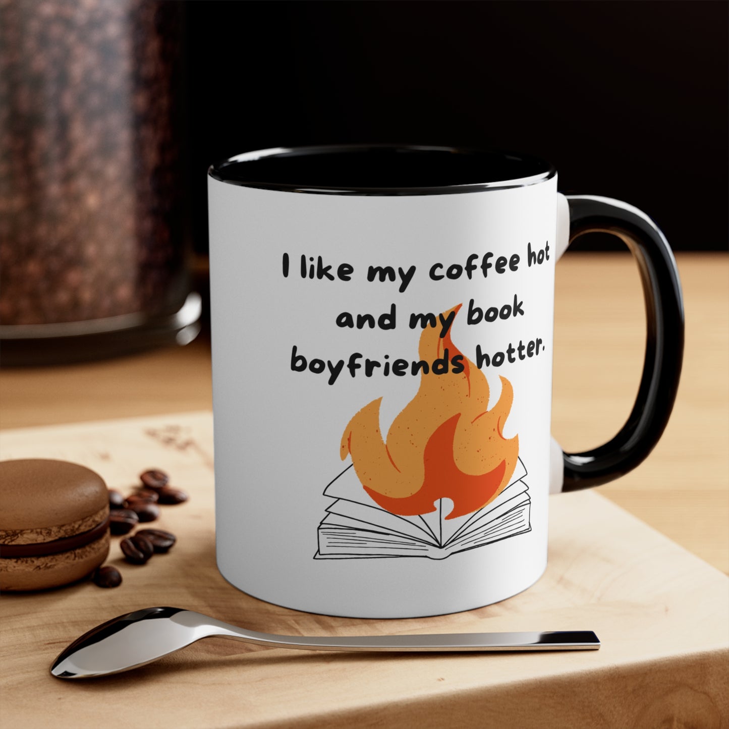 Book Boyfriend is Hotter Mug – Funny Romance Reader Gift, Cute Gift for Friends, Unique Drinkware, Inspirational Home Decor