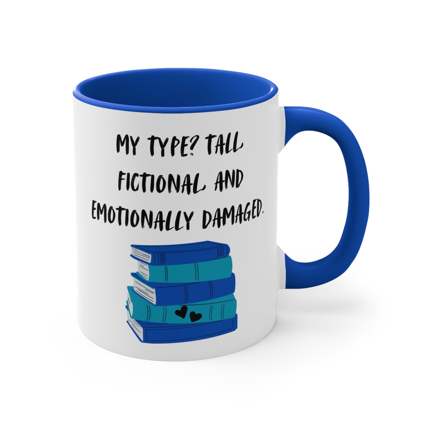 Emotionally Damaged Mug – Funny Romance Reader Gift, Cute Gift for Friends, Unique Drinkware, Inspirational Home Decor