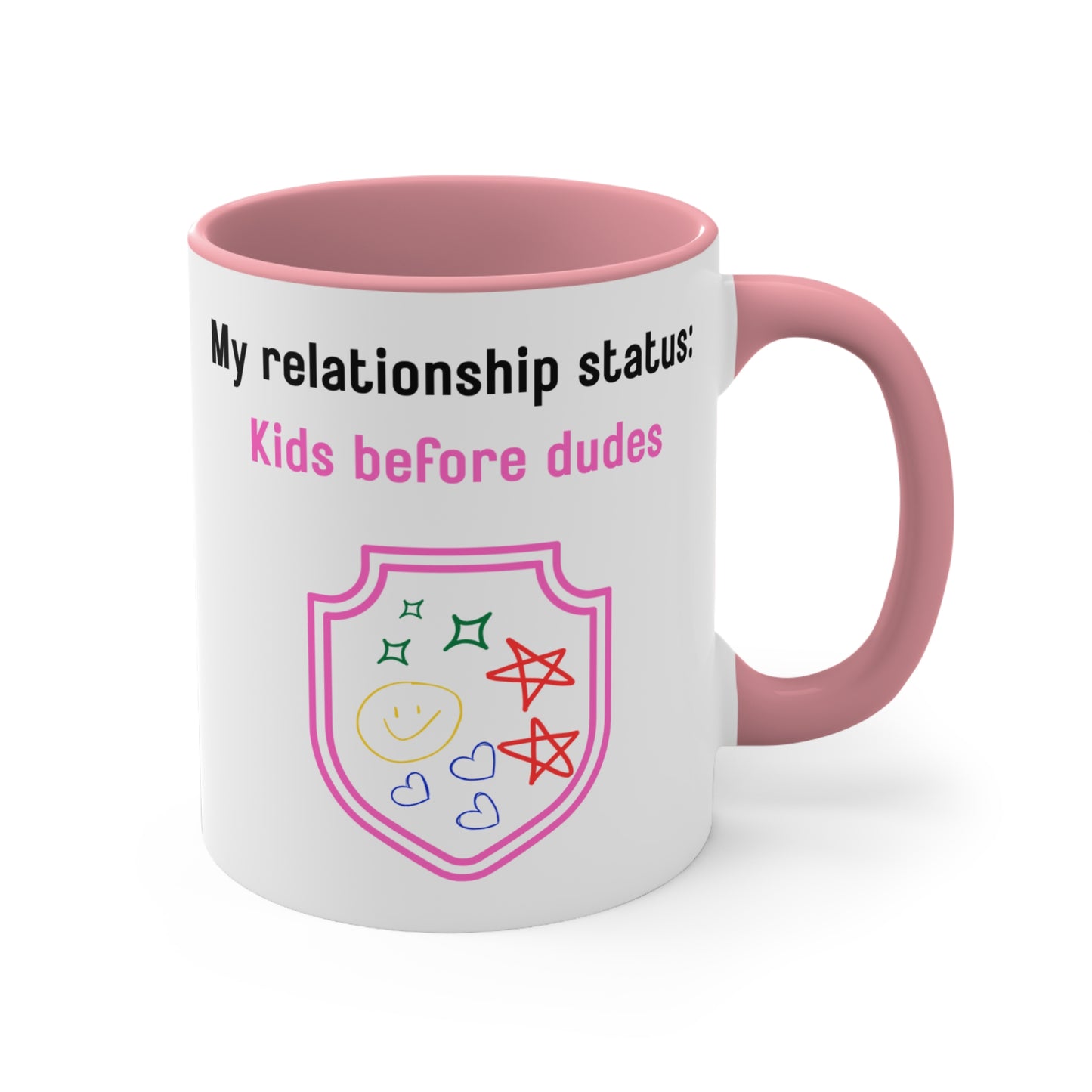 My Relationship Status: Kids Before Dudes Mug – Funny Single Mom Coffee Cup, Fun Gift for Moms, Mother's Day, Parenting Humor, Unique Kitchen Decor