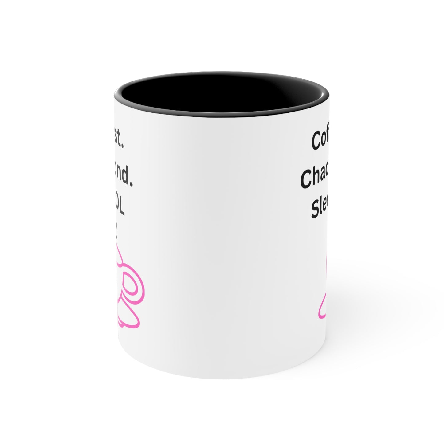 Coffee First, Chaos Second, Sleep LOL Mug – Funny Relatable Mom Life Coffee Cup, Cute Quotes Mug, Perfect for Home Office, Holiday Gifts