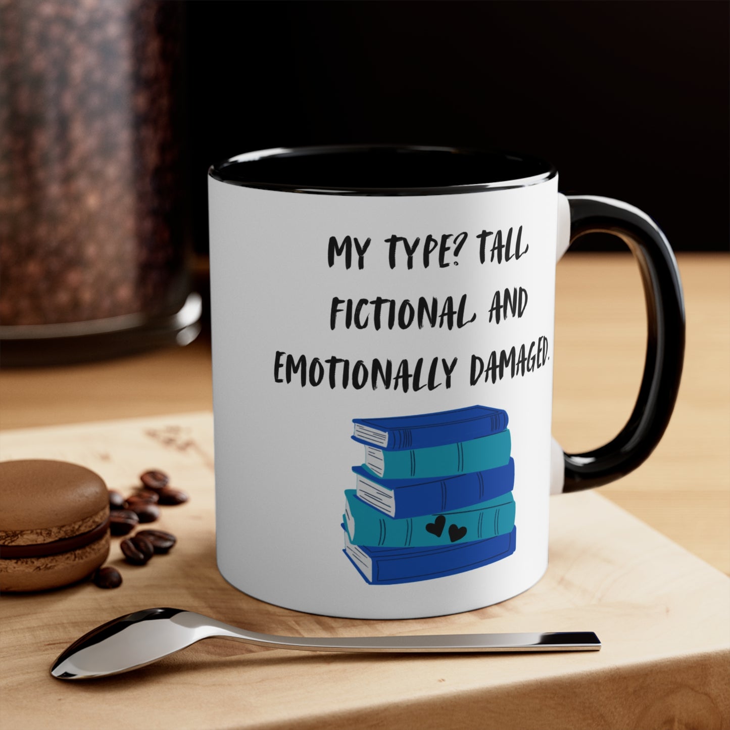 Emotionally Damaged Mug – Funny Romance Reader Gift, Cute Gift for Friends, Unique Drinkware, Inspirational Home Decor
