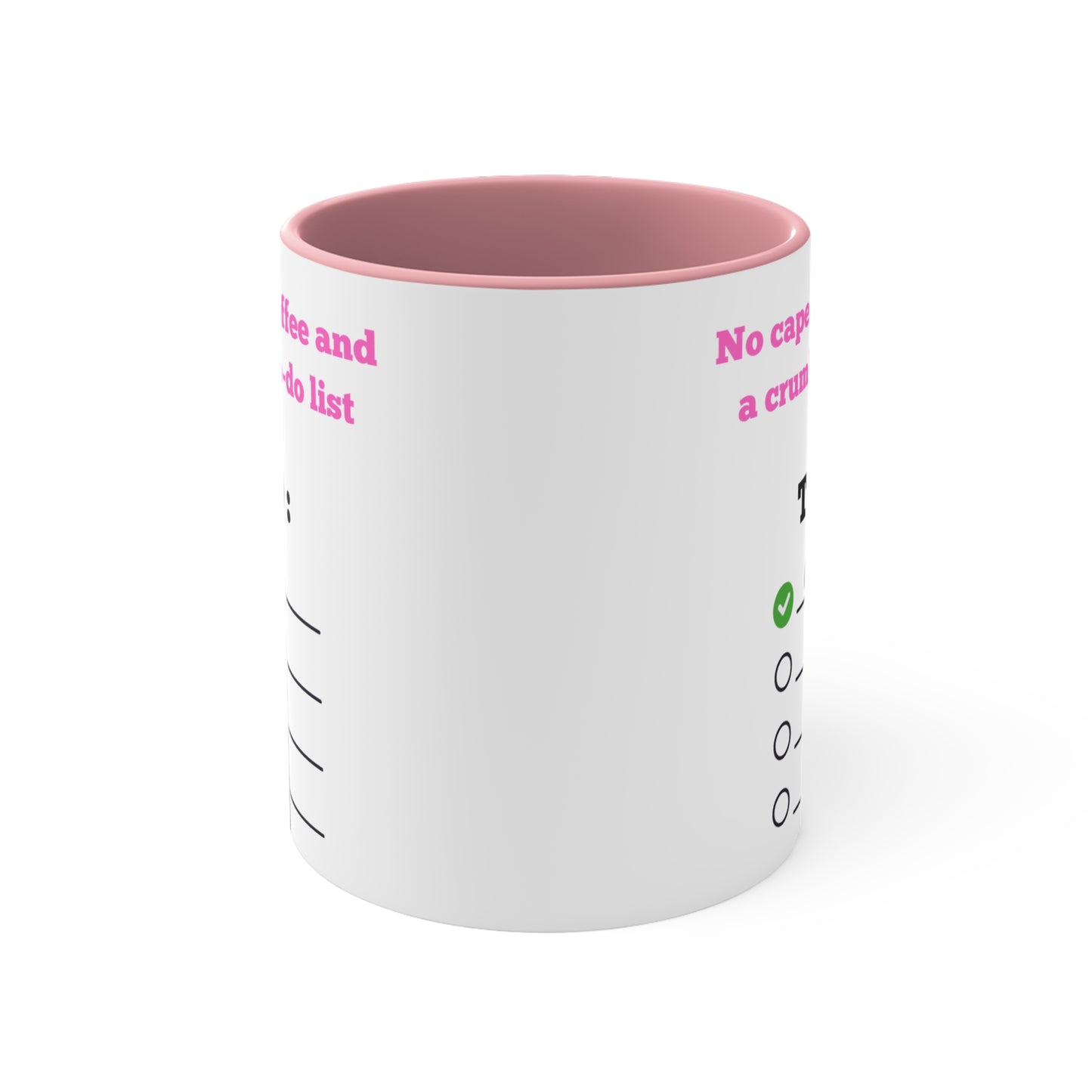 No Cape, Just Coffee and a Crumbling To-Do List Mug – Funny Mom Life Coffee Cup , Fun Drinkware for Daily Motivation, Unique Gift for Coffee Lovers, Perfect for Home or Office, Cute To-Do Mug