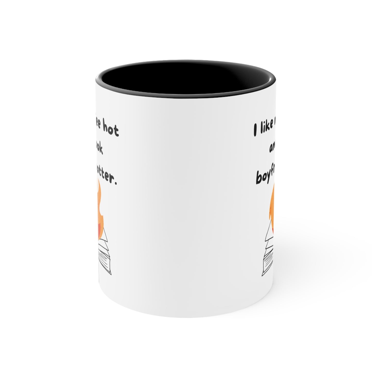 Book Boyfriend is Hotter Mug – Funny Romance Reader Gift, Cute Gift for Friends, Unique Drinkware, Inspirational Home Decor