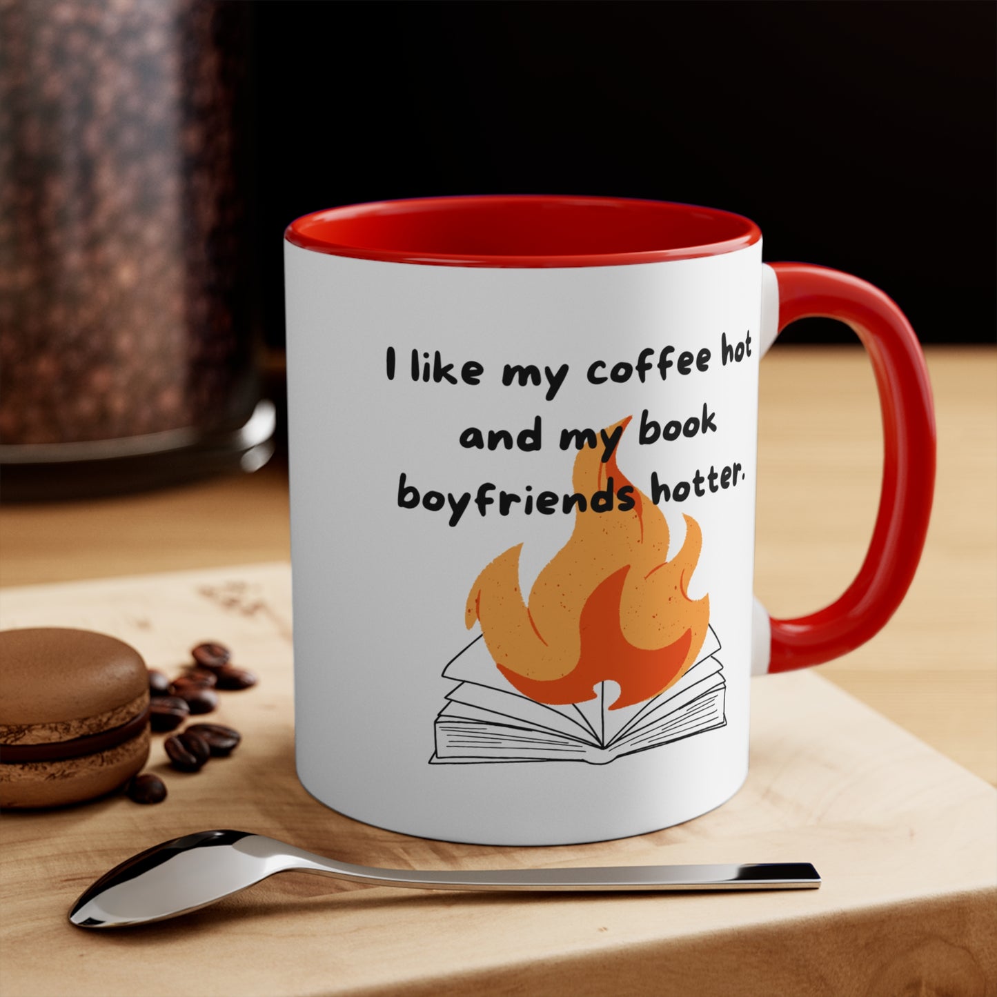 Book Boyfriend is Hotter Mug – Funny Romance Reader Gift, Cute Gift for Friends, Unique Drinkware, Inspirational Home Decor
