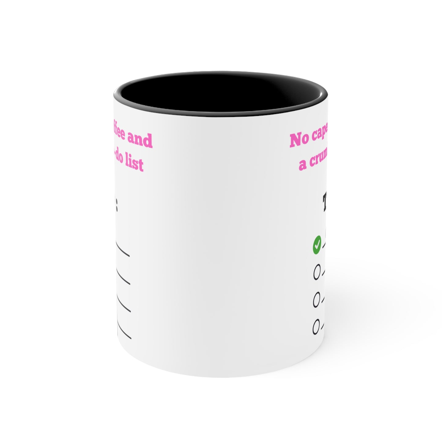 No Cape, Just Coffee and a Crumbling To-Do List Mug – Funny Mom Life Coffee Cup , Fun Drinkware for Daily Motivation, Unique Gift for Coffee Lovers, Perfect for Home or Office, Cute To-Do Mug